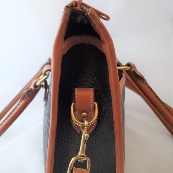 DOONEY & BOURKE All Weather Leather Black and Brown Shoulder Bag - Picture 5 of 16